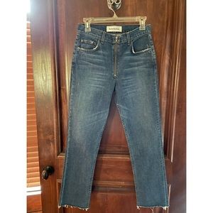 REFORMATION Brooke High Rise Straight Crop Size 27